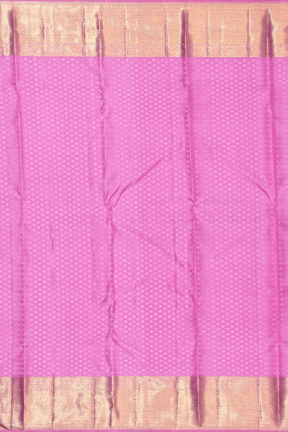 Image of Kanjivaram Silk Brocade Pink Saree